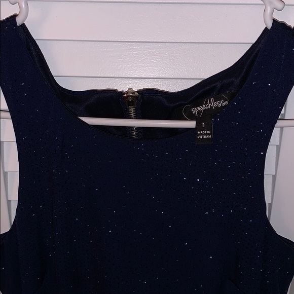 Speechless Navy Blue Cocktail Dress - Picture 8 of 8